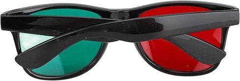 Red Green Glasses Vision Therapy for Amblyopia Lazy Eye Training, Anaglyph Vision Trainer, Portable Comfortable Eyeglasses for Visual Balance, Focus Practice, Binocular Coordination in Saudi Arabia