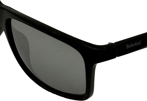 Timberland Mens Shiny Black Plastic Rectangle Wrap Sunglass TB7255. 1C in Kuwait