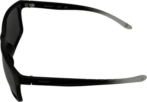 Timberland Mens Shiny Black Plastic Rectangle Wrap Sunglass TB7255. 1C in Kuwait