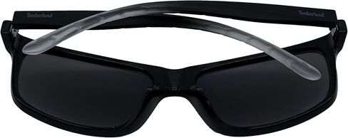 Timberland Mens Shiny Black Plastic Rectangle Wrap Sunglass TB7255. 1C in Kuwait