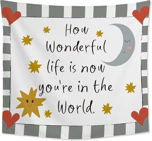 JMENGSSFL Inspirational Kids Nursery Tapestry, Motivational Tapestry Wall Hanging, You Are So Very Special Baby Retro Striped Wall Decor Hanging Tapestries for Boys Girls Room Bedroom, 50x60 Inch in Saudi Arabia