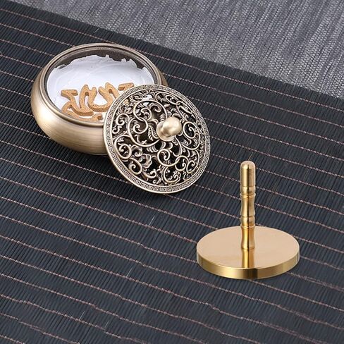 ARTIBETTER Copper Incense Ash Press Tool 2.36X2.36X1.96In Reusable Incense Mold for Home Fragrance and Desktop Decoration in Kuwait