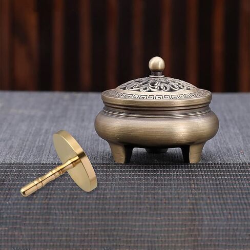ARTIBETTER Copper Incense Ash Press Tool 2.36X2.36X1.96In Reusable Incense Mold for Home Fragrance and Desktop Decoration in Kuwait