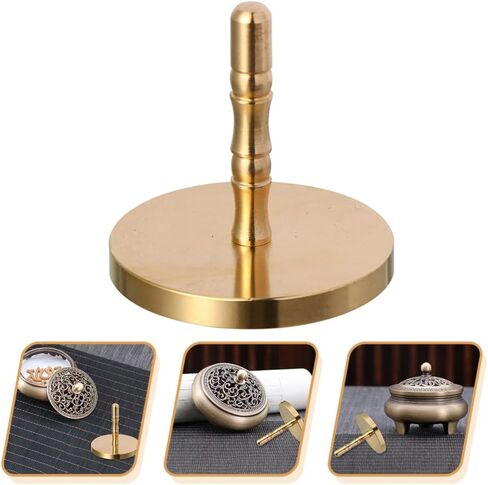 ARTIBETTER Copper Incense Ash Press Tool 2.36X2.36X1.96In Reusable Incense Mold for Home Fragrance and Desktop Decoration in Kuwait