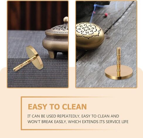 ARTIBETTER Copper Incense Ash Press Tool 2.36X2.36X1.96In Reusable Incense Mold for Home Fragrance and Desktop Decoration in Kuwait