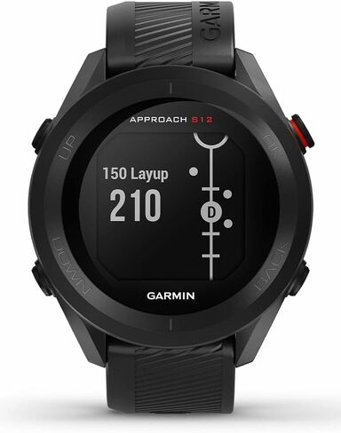 Garmin Approach S12, Easy-to-Use GPS Golf Watch, 42k+ Preloaded Courses, Black, 010-02472-00 in Saudi Arabia