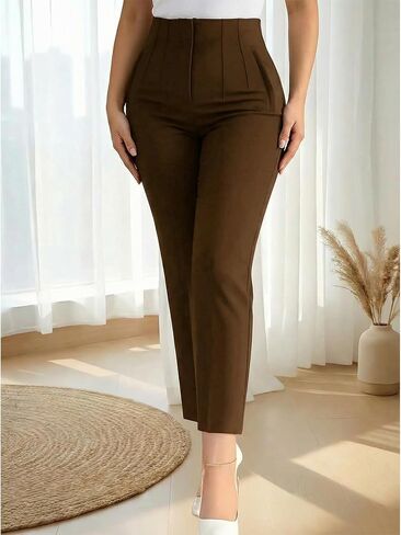 Womens Stretchy High Waisted Skinny Pants with Pockets 2026 Business Casual Pleated Pencil Trousers for Outdoor and Office in Kuwait