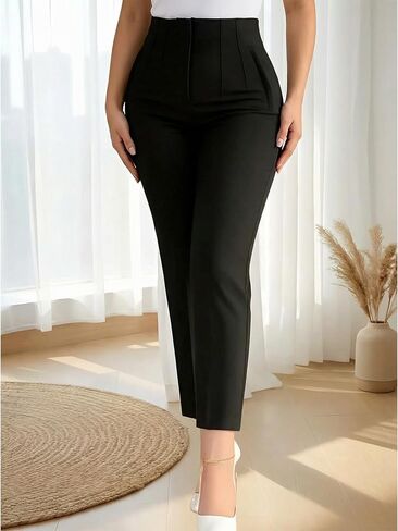 Womens Stretchy High Waisted Skinny Pants with Pockets 2026 Business Casual Pleated Pencil Trousers for Outdoor and Office in Kuwait