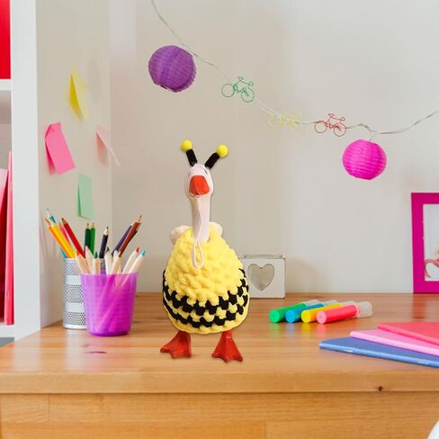 7 Inch Goose Outfits, Bee Costume for Desktop Decor, Knitted Spring with Wings and Antennae, Mini Desk Goose for Office and Home Decoration, 7 Inch Desk Outfits in Kuwait