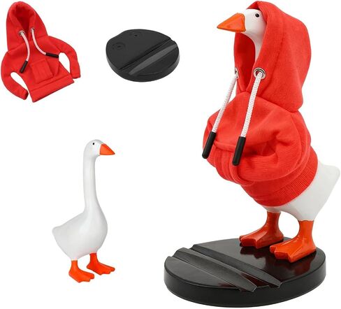 VNROSE 3-in-1 Desk Goose 7 Inch with Detachable Base, Cute Home Office Decor & Funny Animal Statue, Silly Gag Birthday Gifts for Women Mom Friends in Kuwait