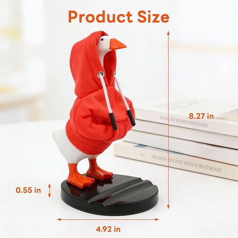 VNROSE 3-in-1 Desk Goose 7 Inch with Detachable Base, Cute Home Office Decor & Funny Animal Statue, Silly Gag Birthday Gifts for Women Mom Friends in Kuwait