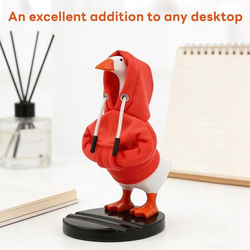 VNROSE 3-in-1 Desk Goose 7 Inch with Detachable Base, Cute Home Office Decor & Funny Animal Statue, Silly Gag Birthday Gifts for Women Mom Friends in Kuwait
