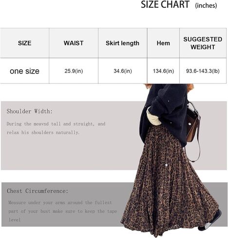 Leopard Print Skirt for Women, high Waisted Pleated Flowy Skirt, Vintage Cheetah Print Skirt in Saudi Arabia