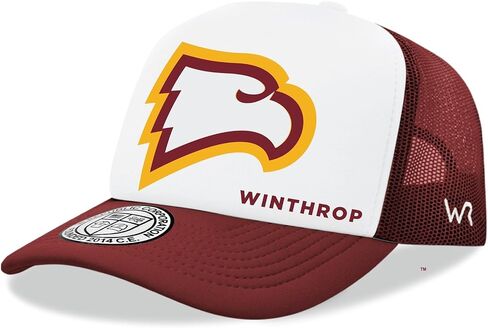 Winthrop University Eagles WU Trucker Mesh Snapback Jumbo Cap Cardinal in Saudi Arabia