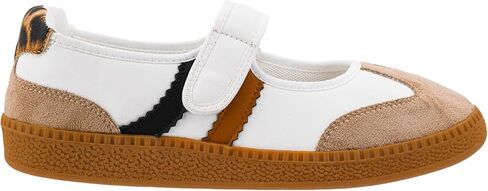 Corkys Footwear Hey Girl Womens Calm Down Mary Jane Sneaker - شريط لاصق وحلقة - نعل داخلي مبطن - نعل خارجي من المطاط الصمغي - خطوط جانبية رياضية - حذاء كاجوال سهل الارتداء in Kuwait