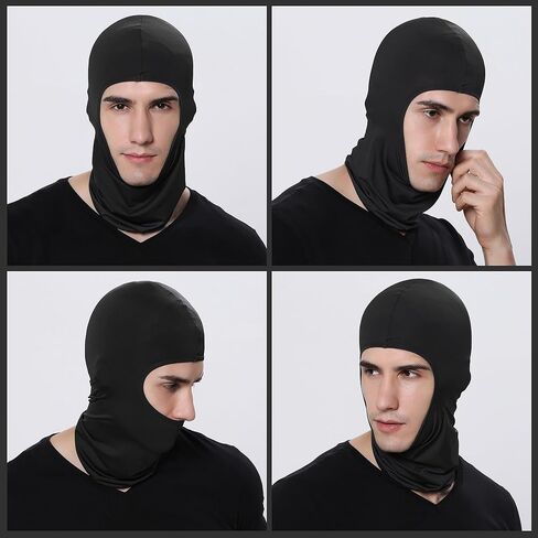 Pukavt Balaclava Face Mask, Ski Mask for Men Women, UV Protection Windproof Scarf for Motorcycle Snowboard Cycling Carbon Black in Saudi Arabia