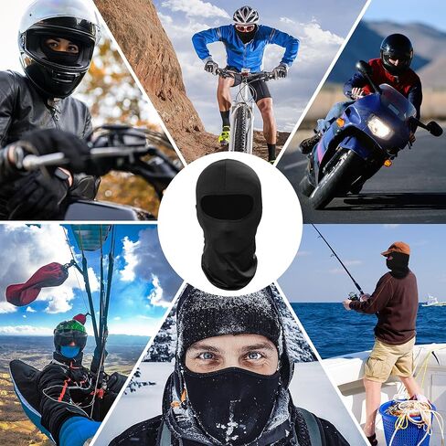 Pukavt Balaclava Face Mask, Ski Mask for Men Women, UV Protection Windproof Scarf for Motorcycle Snowboard Cycling Carbon Black in Saudi Arabia