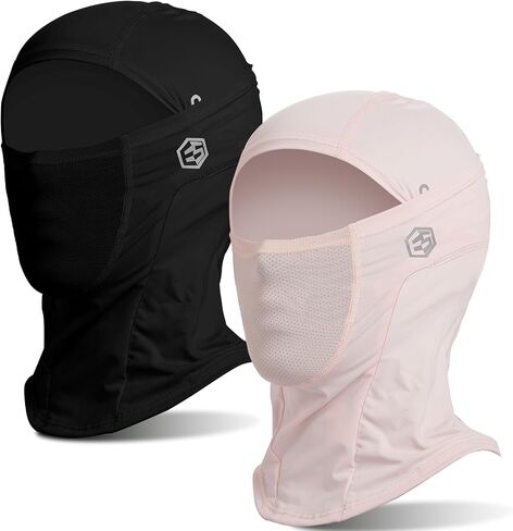 2Pcs Balaclava Face Mask for Men Women, Lightweight Breathable Quick Dry Summer Cooling UV Protection Sun Hood in Saudi Arabia