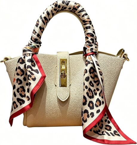Fashion Leapard wth Red Trim Long Skinny Satin Silk Feel Scarf for Neck Hair Bag Purse 59X5.5 in Saudi Arabia