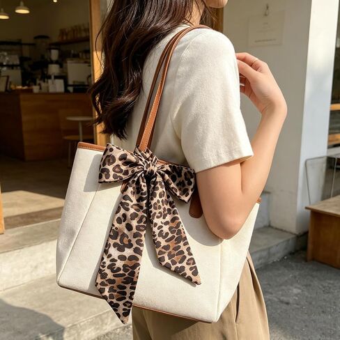 2PCS Leopard Purse Scarf for Women Fashion Satin Scarf for Bag Handbag Hairband Neck Accessories Head Scarf in Saudi Arabia