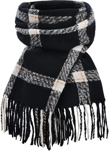 Scarf for Women, Women's Fall Winter Scarfs, Cashmere Feel Blanket Scarf, Classical Scottish Checked Long Shawl Wraps in Saudi Arabia