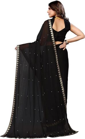 Yashika Womens Lycra Blend Saree in Kuwait