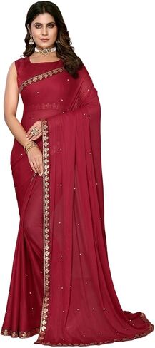 Yashika Womens Lycra Blend Saree in Kuwait