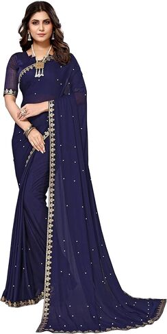 Yashika Womens Lycra Blend Saree in Kuwait