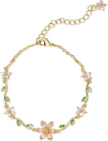 Exquisite Sweet Flower Jewelry Set - Pink Cherry Blossom women hypoallergenic trendy jewelry gift Daily Wear Birthday Anniversary Valentine mothers day gifts non tarnish fashion accessories in Saudi Arabia