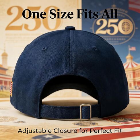 250th Anniversary USA Hat,1776-2026 United States Semiquincentennial Cap,Retro Embroidered Adjustable Baseball Cap Patriotic Hat for Men Women Celebration & Gifting in Saudi Arabia