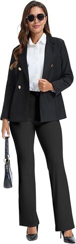 VIMPEP Flare Bootcut Yoga Dress Work Pants Pull On Stretchy Slacks for Business Casual with 4 Pockets 109 in Saudi Arabia