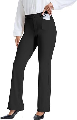VIMPEP Flare Bootcut Yoga Dress Work Pants Pull On Stretchy Slacks for Business Casual with 4 Pockets 109 in Saudi Arabia