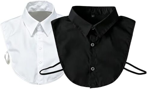 2 Pack Detachable Fake Collar for Women, Versatile Removable Shirt Collar, Casual Layered Fake Blouse Collar in Saudi Arabia