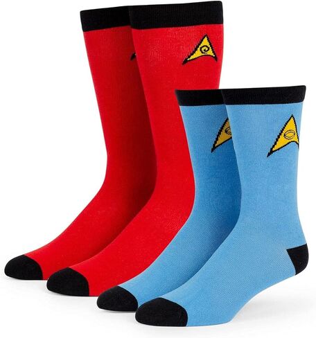 Star Trek: The Original Series Spock Mens & Uhura Womens Sock Set | 2 Pairs in Saudi Arabia