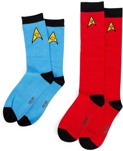 Star Trek: The Original Series Spock Mens & Uhura Womens Sock Set | 2 Pairs in Saudi Arabia