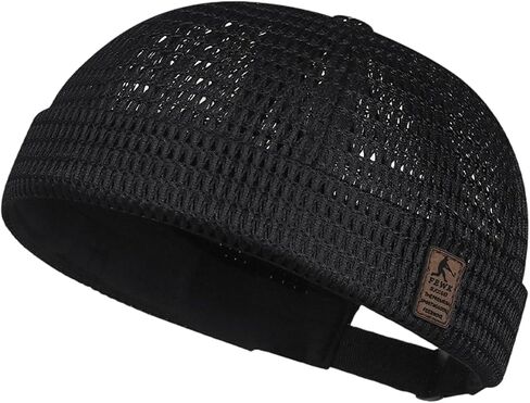 Men’s Breathable Brimless Beanie Hat Quick Dry Adjustable Mesh Docker Cap for Summer Daily Wear in Saudi Arabia