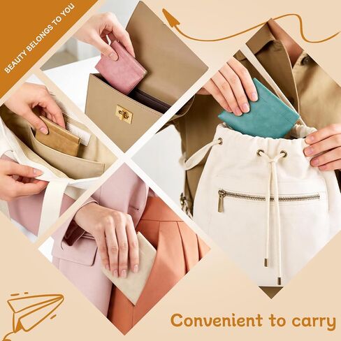 4 Pack Squeeze Coin Purse, PU Leather Change Purse Pouch, Small Makeup Bag for Purse, Mini Storage Pouch for Coins, Jewelry, Earphones in Kuwait