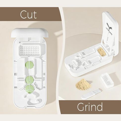 Pill Crusher, Pill Cutter Splitter for Small and Tiny Pills for Small Pills 1/4 (White) in Saudi Arabia