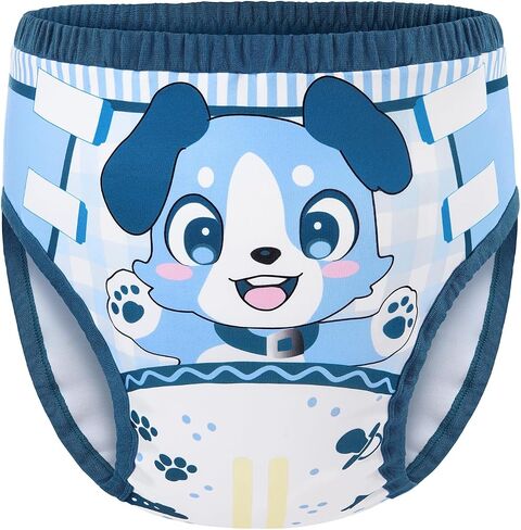 LittleForBig Soft Silky Underwear Comfortable Washable Reusable Adult Training Pants - Little Blue M in Kuwait