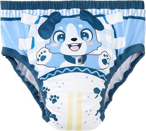 LittleForBig Soft Silky Underwear Comfortable Washable Reusable Adult Training Pants - Little Blue M in Kuwait