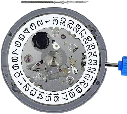 NH35 Automatic Mechanical Watch Movement (with Date Wheel) Free 1PCS Valve Stem Included Replacement Accessory in Saudi Arabia