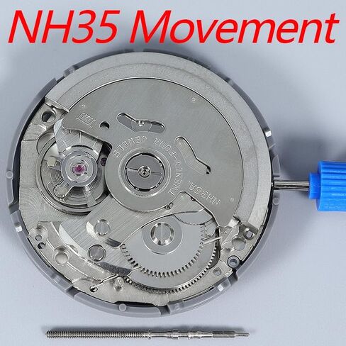 NH35 Automatic Mechanical Watch Movement (with Date Wheel) Free 1PCS Valve Stem Included Replacement Accessory in Saudi Arabia