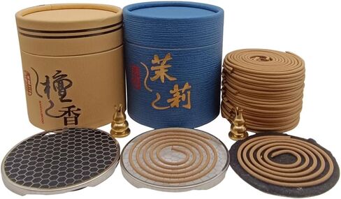 Coil Incense,Traditional spiraled Incense,Perfect for Meditation Spaces,Living Rooms,or Any Indoor Area Where You Want to Create a Relaxing Atmosphere. (48Agarwood) in Saudi Arabia