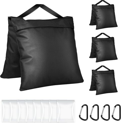Sandbags Weight Bags for Photo Studio Photography Video Equipment, 2 Packs Empty Sandbag Set for Backdrop Stand, Photo Tripod, Canopy, Pop up Tent, Umbrella Base, Picnic Table,Fishing Chair in Kuwait