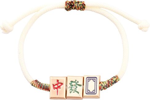 Gzrlyf Mahjong Bracelet for Women Mahjong Tile Bracelet Mahjong Player Jewelry For Mahjong Lover in Saudi Arabia