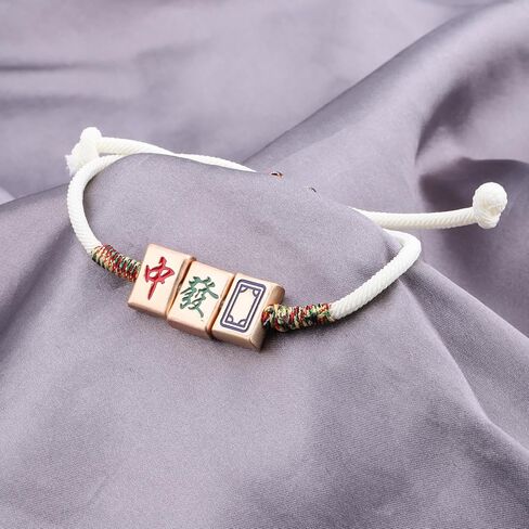 Gzrlyf Mahjong Bracelet for Women Mahjong Tile Bracelet Mahjong Player Jewelry For Mahjong Lover in Saudi Arabia
