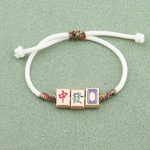 Gzrlyf Mahjong Bracelet for Women Mahjong Tile Bracelet Mahjong Player Jewelry For Mahjong Lover in Saudi Arabia