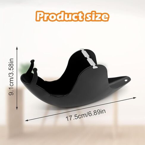 Mosquito Coil Holder, Snail Design, 6.8 Inch Incense Burner, Black, for Indoor Outdoor Use in Saudi Arabia