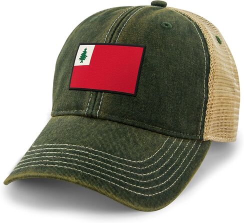 Vintage New England Flag Dirty Water Trucker Hat in Saudi Arabia