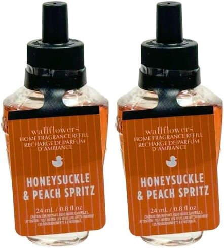 Bath & Body Works HONEYSUCKLE & PEACH SPRITZ Wallflowers Home Fragrance Refill – Fruity Floral Scent – Pack of 2 (0.8 fl oz Each) in Kuwait